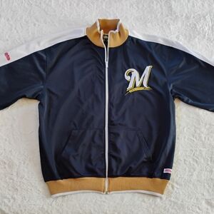 Stitches Milwaukee Brewers Zip Up Jacket